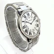 Thumbnail von Cartier Ronde Solo de Cartier Date 36mm Quartz Steel 1TCW DIAMOND Watch </h1>