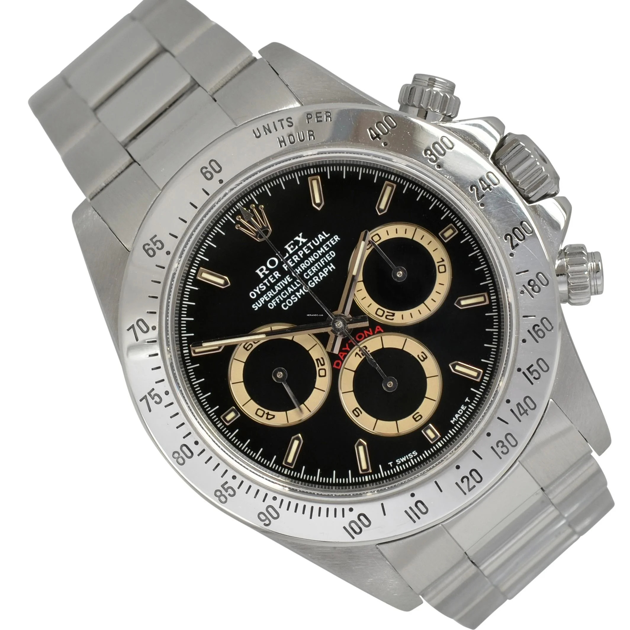  Rolex Daytona 16520 by Patrizzi U63 Series black dial Full Set 1998’s </h1> 