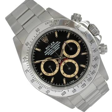  Rolex Daytona 16520 by Patrizzi U63 Series black dial Full Set 1998’s </h1> 