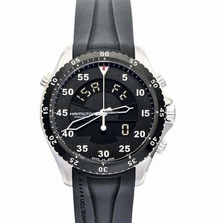  Hamilton Khaki Flight Timer H64554331 - Khaki Aviation Quartz Black Dial Stainless Steel Men's Watch </h1> 