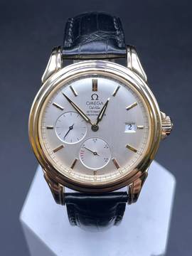  Omega De Ville Co-Axial 18Kt. Gold Power Reserve Top Condition (FOLDING CLASP) </h1> 