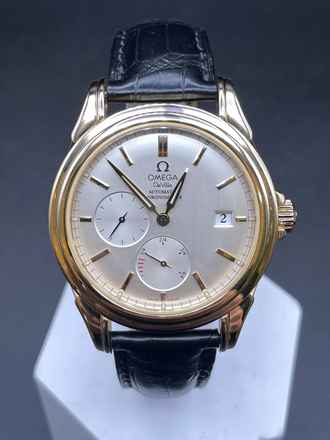  Omega De Ville Co-Axial 18Kt. Gold Power Reserve Top Condition (FOLDING CLASP) </h1> 