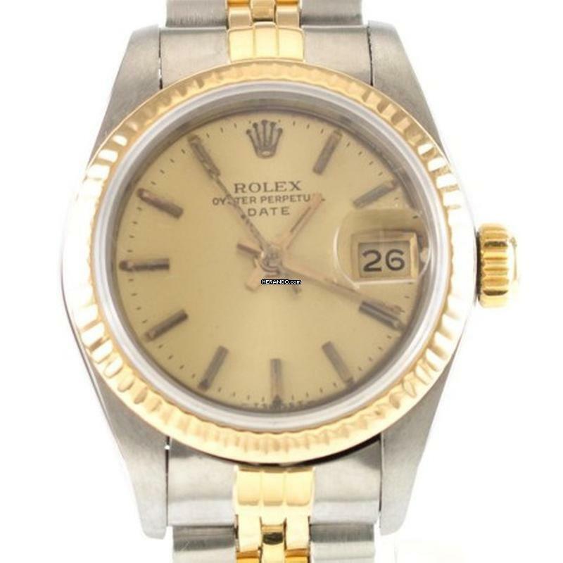 Rolex Lady-Datejust Date Lady gebraucht Edelstahl/Gold Automatik Ref. 69173 </h1>