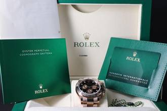 Thumbnail von Rolex Daytona Rosegold Black Dial 2021 - LC100 - INKL. ERSTKAUFRECHNUNG