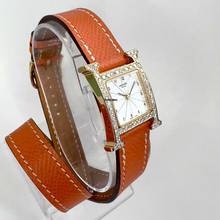 Thumbnail von Hermès Heure H 25mm Two Tone 0.91TCW DIAMONDS Hermes Double Tour Band  Watch </h1>