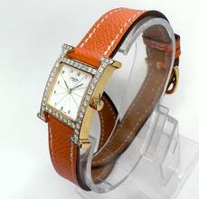 Thumbnail von Hermès Heure H 25mm Two Tone 0.91TCW DIAMONDS Hermes Double Tour Band  Watch </h1>