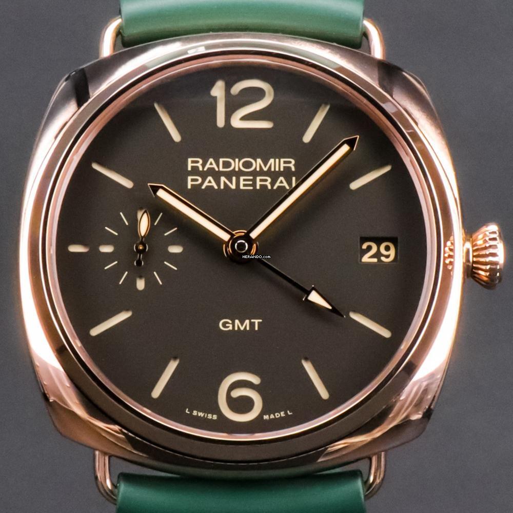  Panerai Radiomir 3 Days GMT Rosegold - EXTRA STRAP 