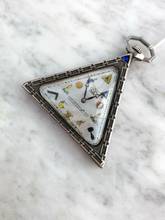 Thumbnail von Freemason Pocket Watch 1925 Solid Silver - MoP Dial - Solvill - Mother of Pearl Freimaurer