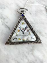 Thumbnail von Freemason Pocket Watch 1925 Solid Silver - MoP Dial - Solvill - Mother of Pearl Freimaurer