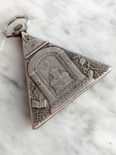Thumbnail von Freemason Pocket Watch 1925 Solid Silver - MoP Dial - Solvill - Mother of Pearl Freimaurer