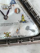 Thumbnail von Freemason Pocket Watch 1925 Solid Silver - MoP Dial - Solvill - Mother of Pearl Freimaurer