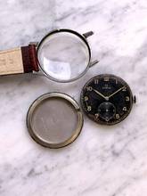 Thumbnail von Omega Rare 38mm Oversize Jumbo Black Gilt Dial Unrestored 2316 Vintage Extract 2316 </h1>