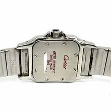 Thumbnail von Cartier Santos Galbée 24mm Quartz Steel 0.69TCW Diamond Watch </h1>