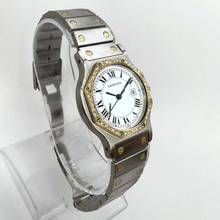 Thumbnail von Cartier Santos OCTAGON Automatic 31mm 2 Tone ~0.50TCW DIAMOND Watch  </h1>