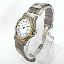 Thumbnail von Cartier Santos OCTAGON Automatic 31mm 2 Tone ~0.50TCW DIAMOND Watch  </h1>
