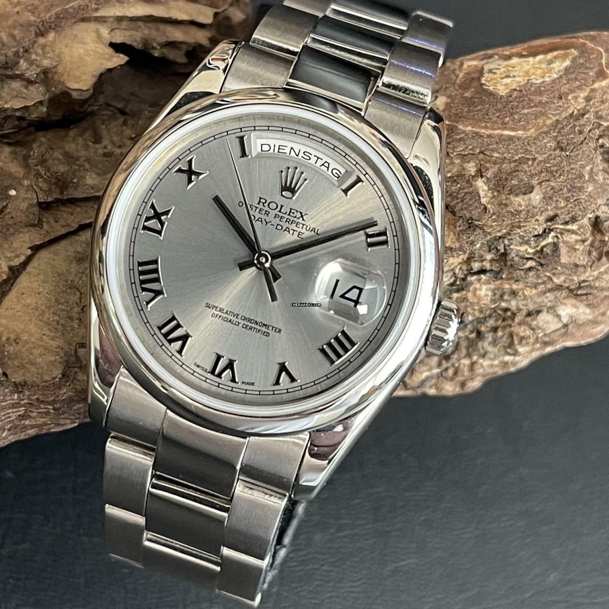  Rolex Day-Date 36 Weißgold Ref. 118209 </h1> 