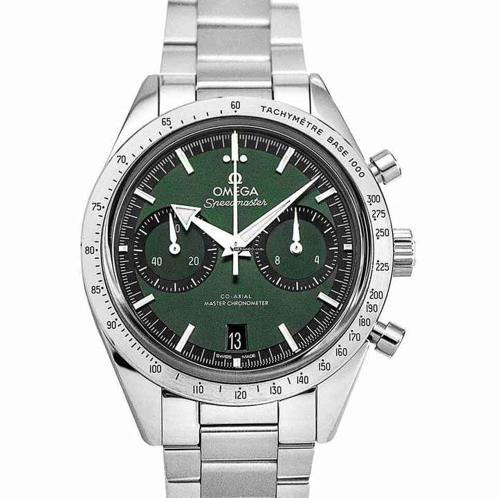  Omega Speedmaster 332.10.41.51.10.001 - Speedmaster Hand Wind Green Dial Stainless Steel Men's Watch </h1> 