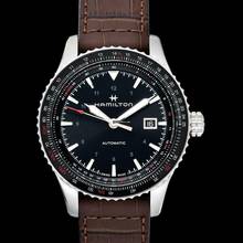 Thumbnail von Hamilton Khaki Aviation H76615530 - Khaki Aviation Automatic Black Dial Stainless Steel Men's Watch </h1>