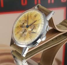 Thumbnail von Universal Genève Compax Oversize 46mm Compax Chronograph with amazing patina mint rare vintage Pilot