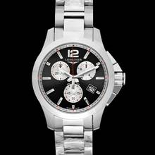 Thumbnail von Longines Conquest L33794796 - Longines Conquest Quartz Black Dial Stainless Steel Men's Watch </h1>