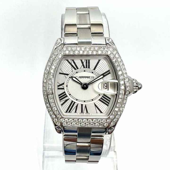  Cartier Roadster Quartz 31mm Steel 1.88TCW Diamond Watch </h1> 