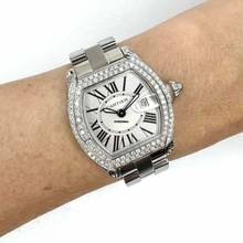 Thumbnail von Cartier Roadster Quartz 31mm Steel 1.88TCW Diamond Watch </h1>