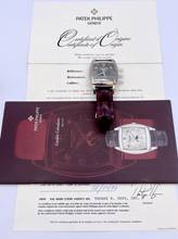 Thumbnail von Patek Philippe Gondolo Calendario WHITEGOLD 18Kt. MINT CONDITION FULL SET WITH BOX&PAPERS SERVICED </h1>