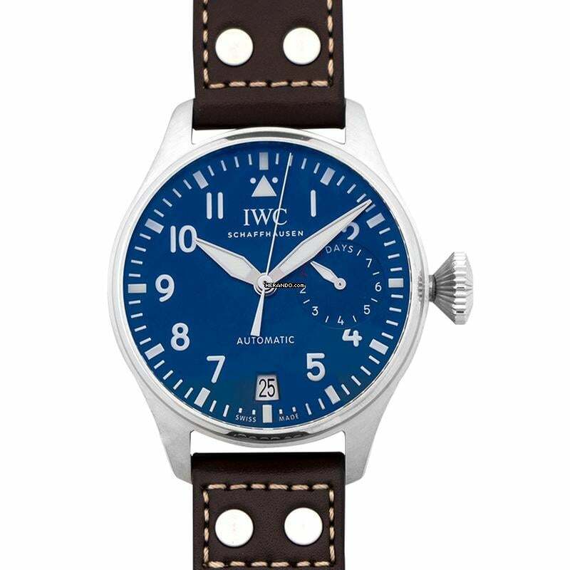  IWC Große Fliegeruhr IW501002 - Big Pilot's Le Petit Prince Automatic Blue Dial Men's Watch </h1> 