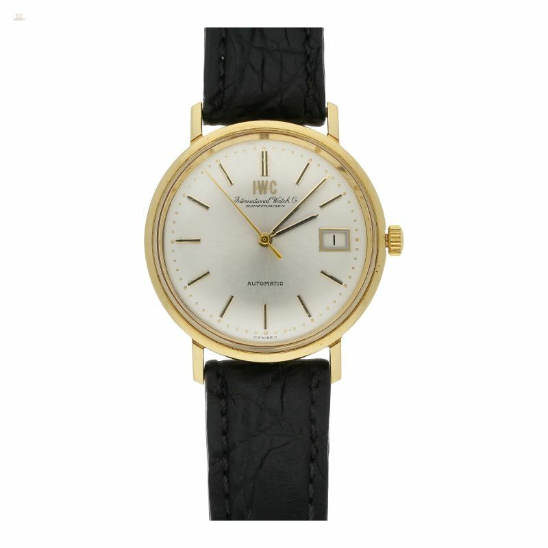 Herrenarmbanduhr IWC Automatik 750/- Gold 