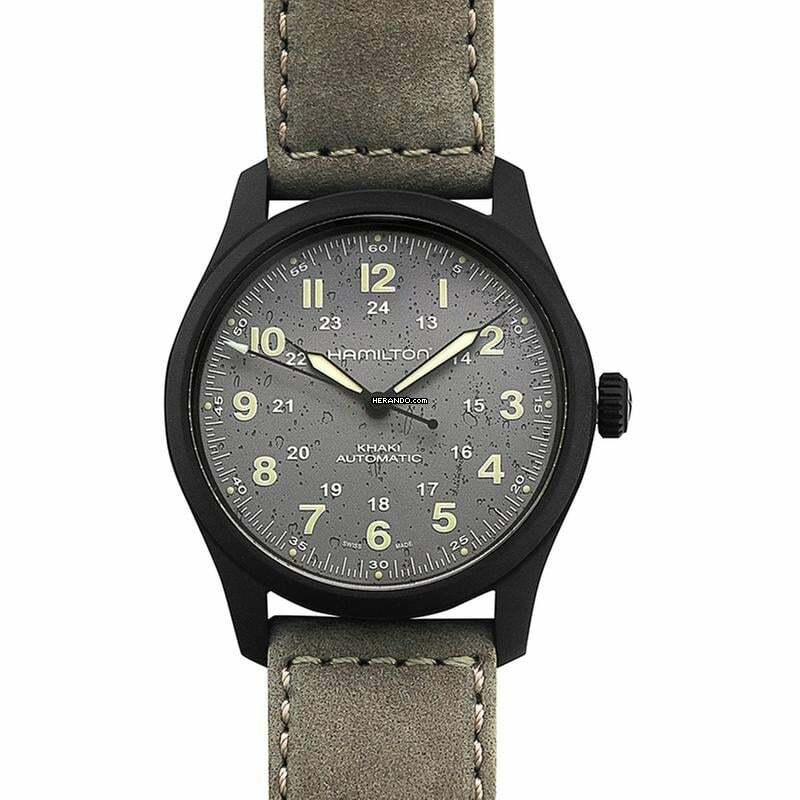 Hamilton Khaki Field Titanium H70215880 - Khaki Field Automatic Grey Dial Titanium Men's Watch </h1>