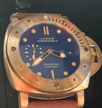 Thumbnail von Panerai PAM00671 Special Edition Submersible BRONZO Blue 47mm NEU B + P 12/2017