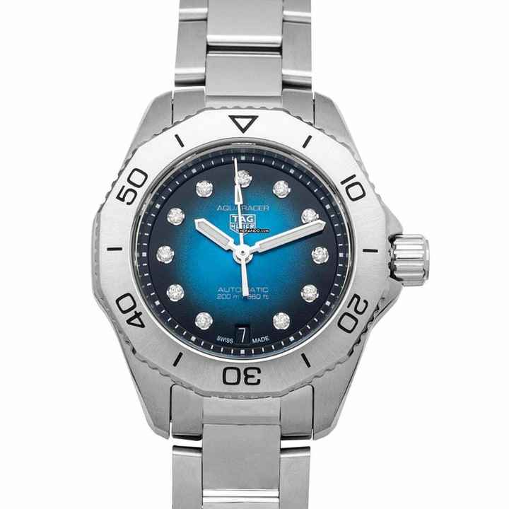  TAG Heuer Aquaracer Lady WBP2411.BA0622 - Aquaracer Automatic Blue Dial Stainless Steel Ladies Watch </h1> 