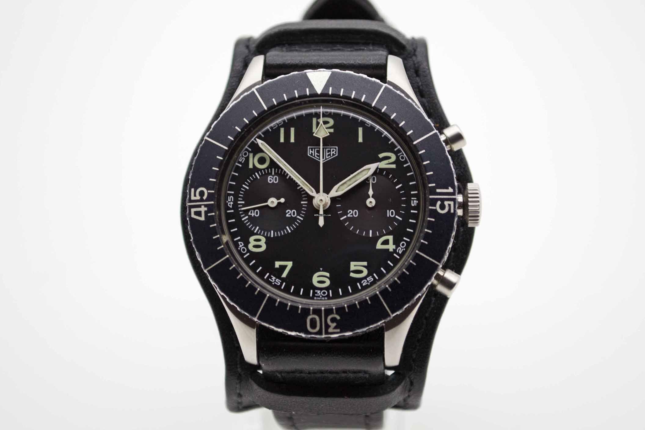 Heuer Bundeswehr Chronograph Flyback SG1550 