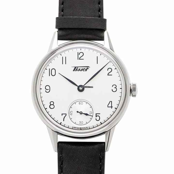  Tissot Heritage T119.405.16.037.00 - Heritage Silver Dial Black Leather Men's Watch </h1> 