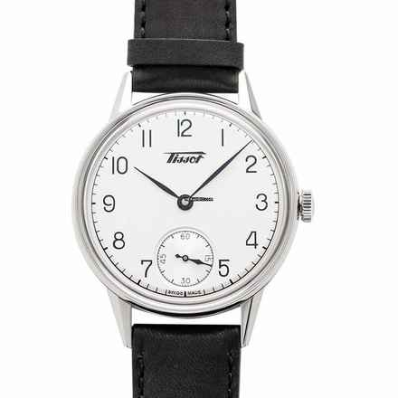  Tissot Heritage T119.405.16.037.00 - Heritage Silver Dial Black Leather Men's Watch </h1> 