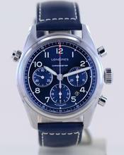 Thumbnail von Longines Spirit Chronograph Automatic 42mm Leder + Stahlband blue dial B+P Top 2022