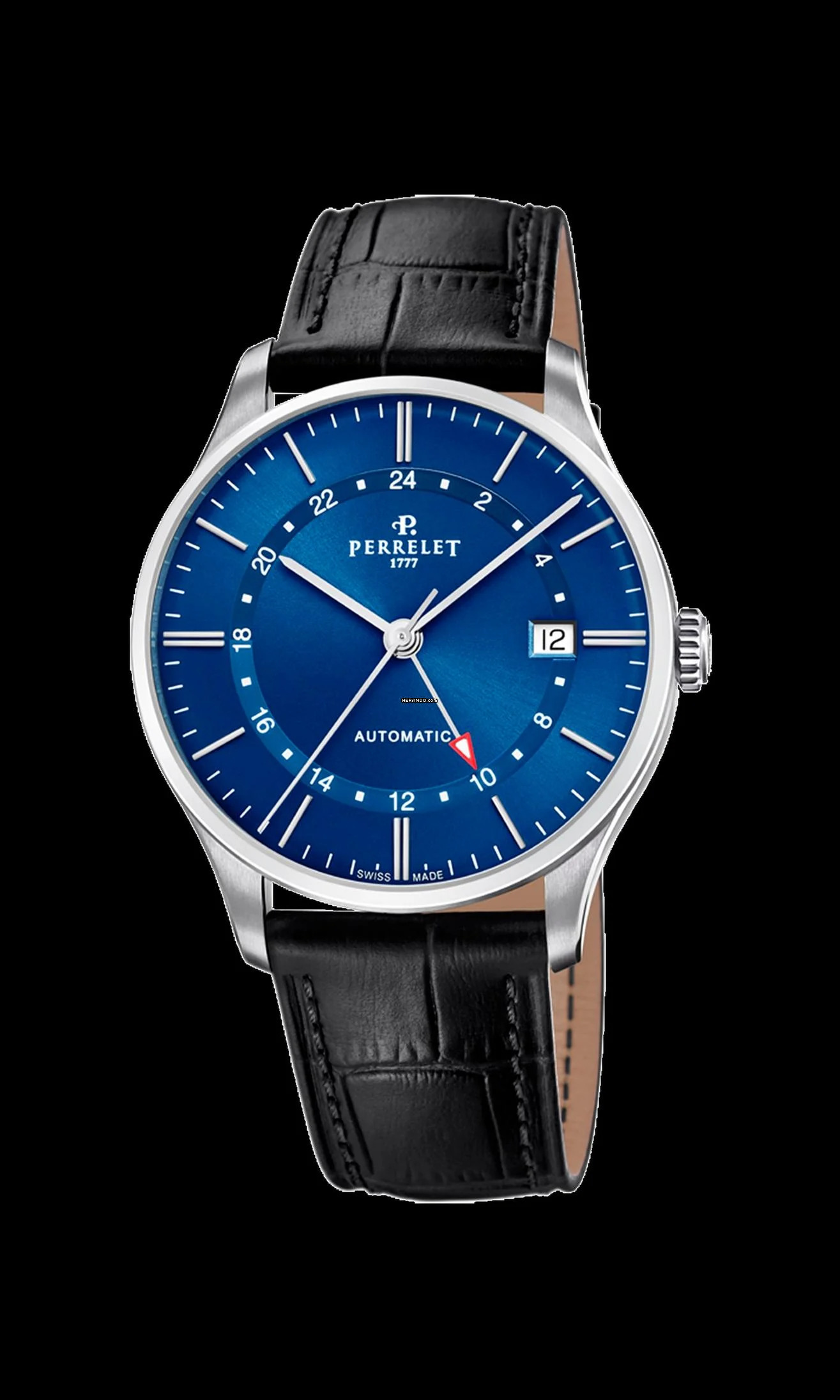  Perrelet Weekend Classic GMT optional schwarz weiss und grün  