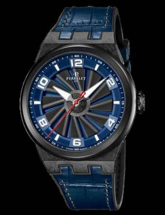  Perrelet Turbine Carbon Midnight Blue 