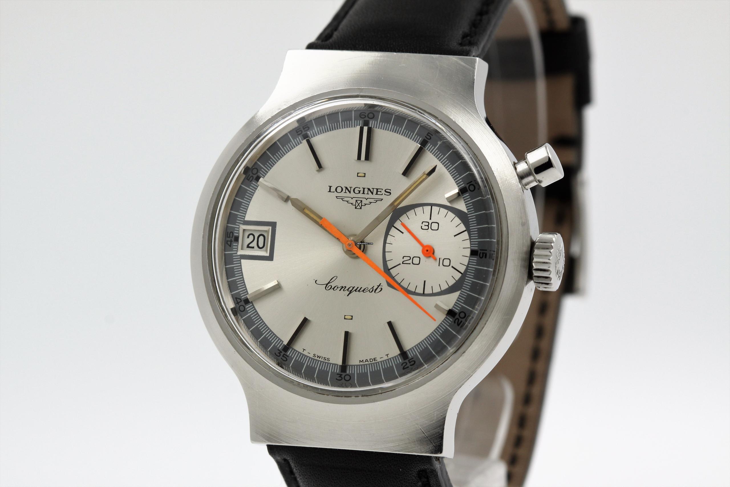  Longines Conquest Munich 1972 Valjoux 234 original Box & Extract 