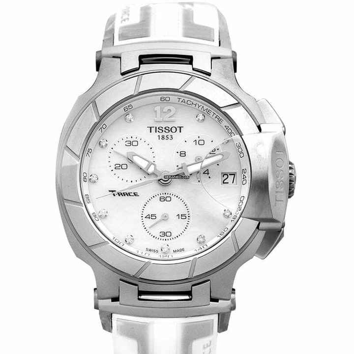  Tissot T-Race T048.417.17.116.00 - T-Sport Quartz White Mother of Pearl Dial Stainless Steel Unisex Watc </h1> 
