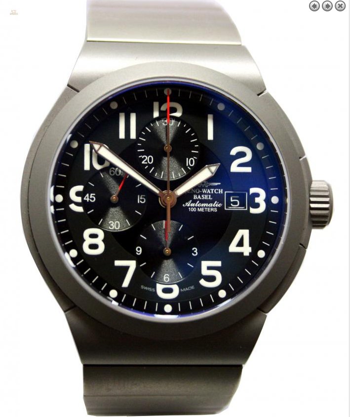 Zeno Watch Basel Herrenuhr 6454TVD-bk-a15