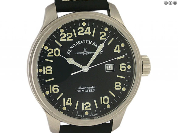 Zeno Watch Basel Pilot 24 Stunden Automatic 48mm 8563-24-a1