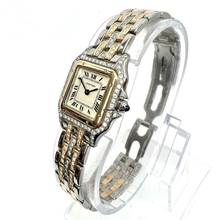 Thumbnail von Cartier Panthère Quartz 23mm 2 Row Gold ~1.2TCW Diamond Watch </h1>