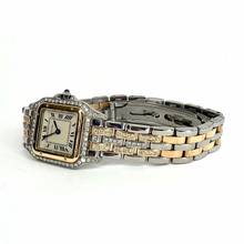 Thumbnail von Cartier Panthère Quartz 23mm 2 Row Gold ~1.2TCW Diamond Watch </h1>