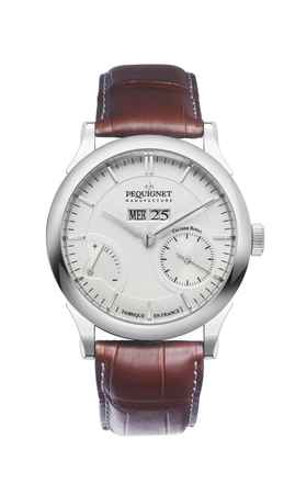  Pequignet Paris Royale Opalweiss Day-Date 