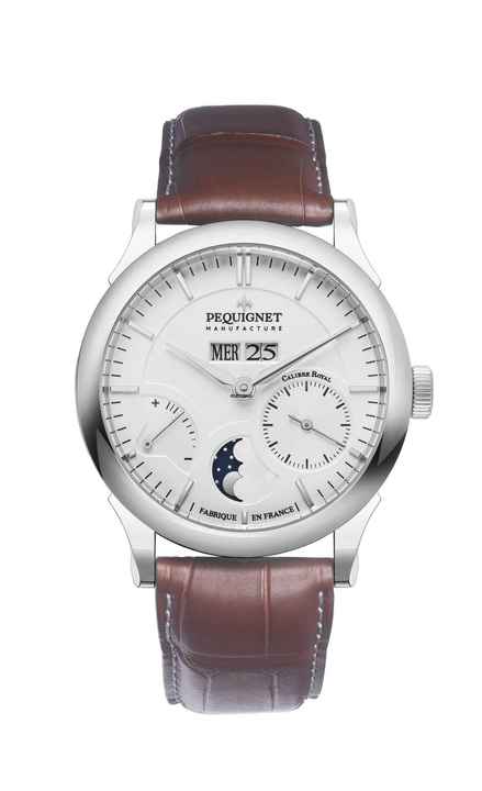  Pequignet Paris Royale Opalweiss Moonphase Day-Date 