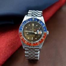 Thumbnail von Rolex GMT-Master 6542 OCC brown gilt glossy to radium dial bakelite bezel 1957’s