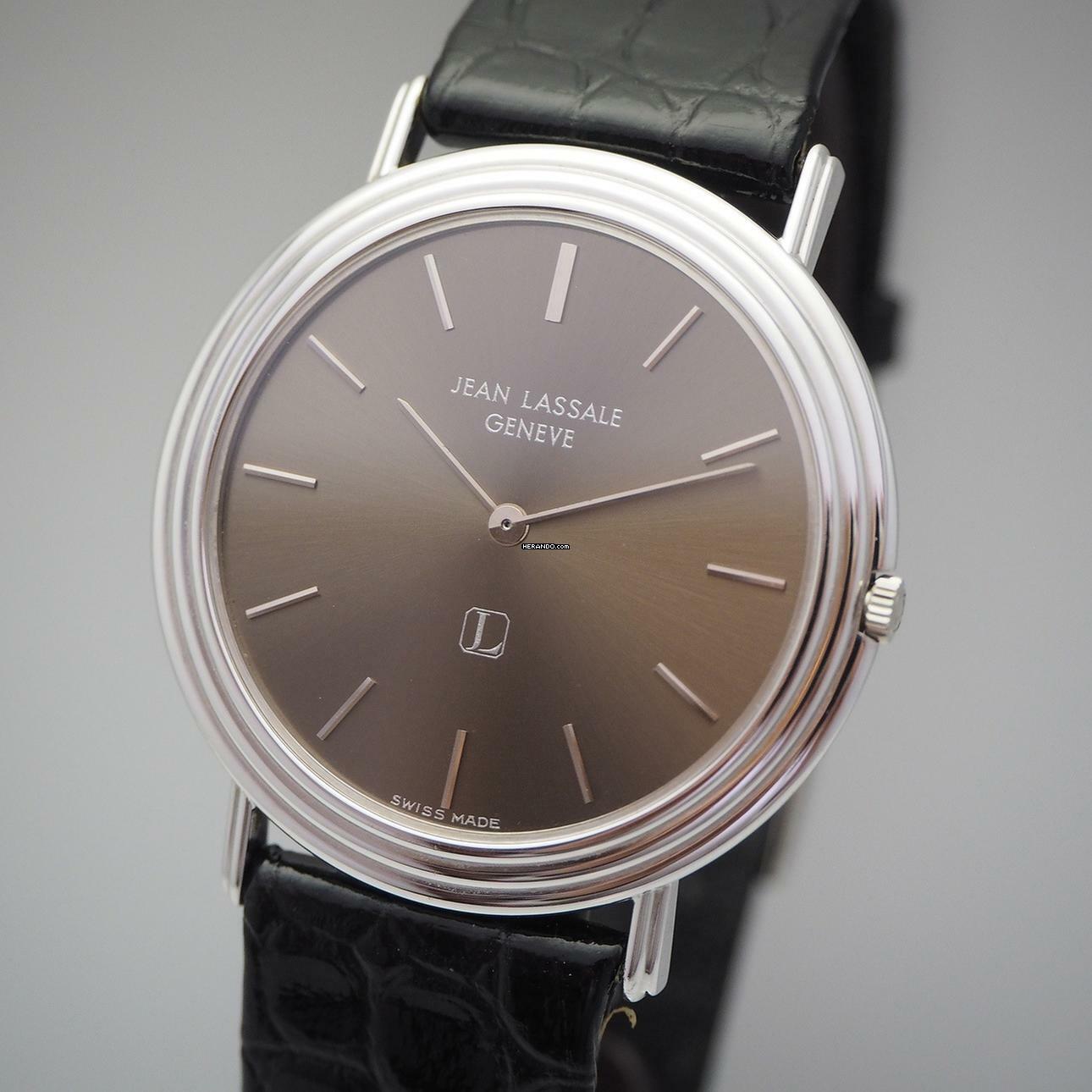 Jean Lassale SUPER Ultra Flat 3mm Cal. 1200 WG18k/750 Calatrava collectors watch Ultra Rare </h1>