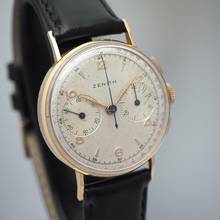 Thumbnail von Zenith Chronograph Vintage Cal.136 Roségold 18k/750 very rare </h1>