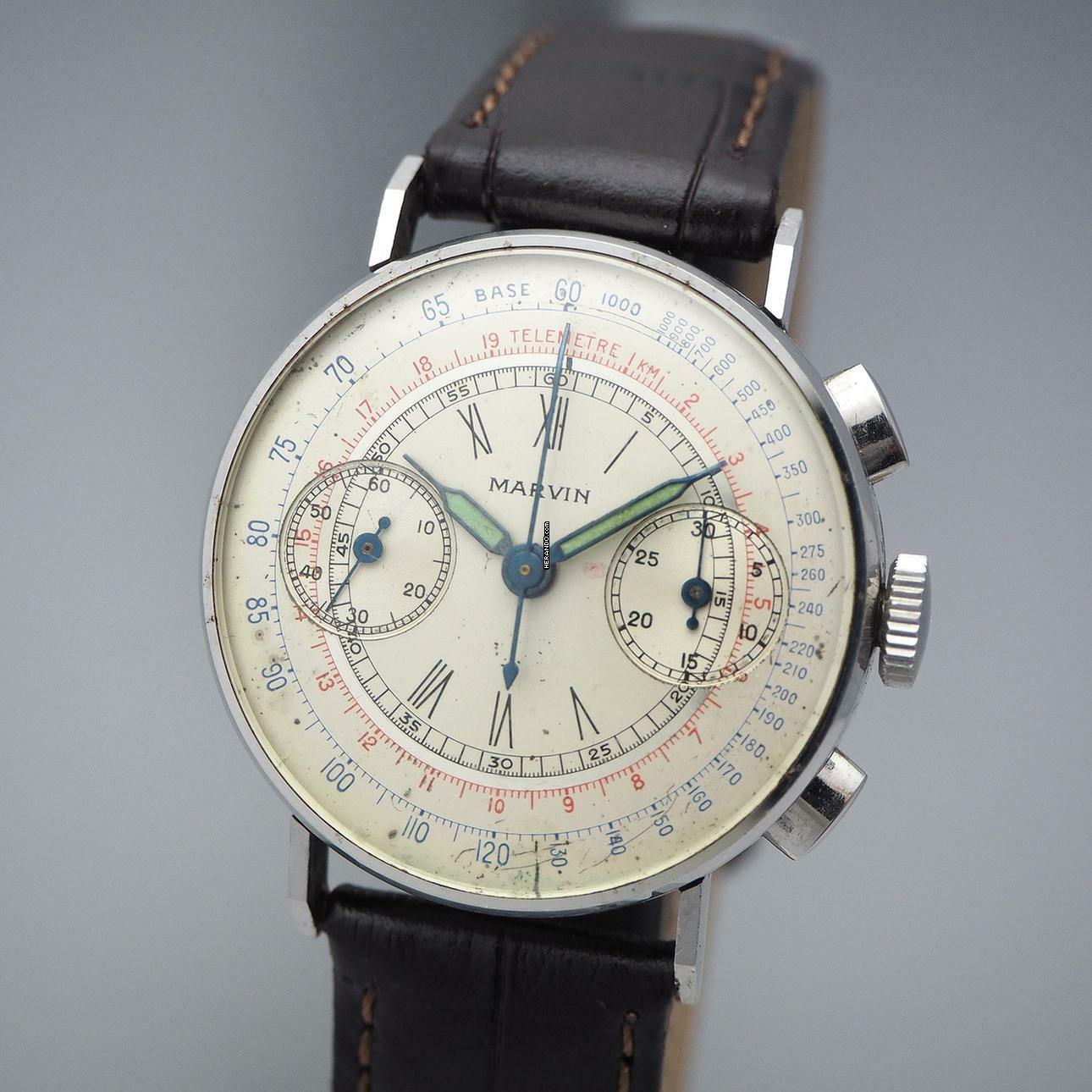 Marvin Telemetre Chronograph Vintage Valjoux 22 </h1>